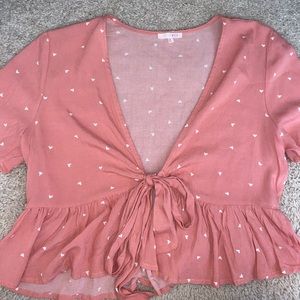 PacSun top- little hearts